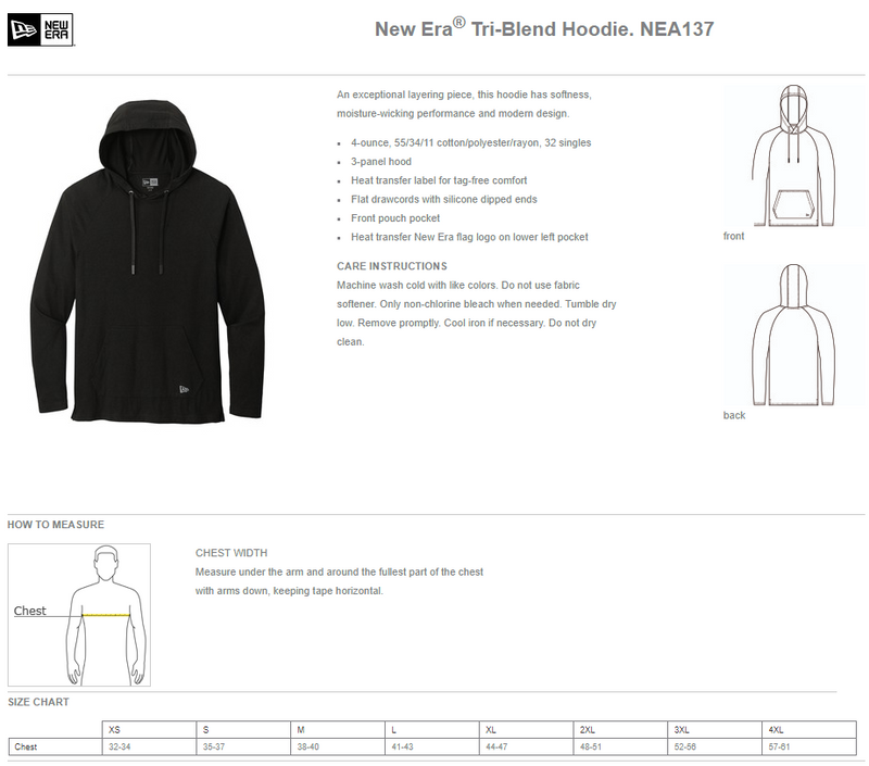 Holt HS Football Board - New Era Tri-Blend Hoodie