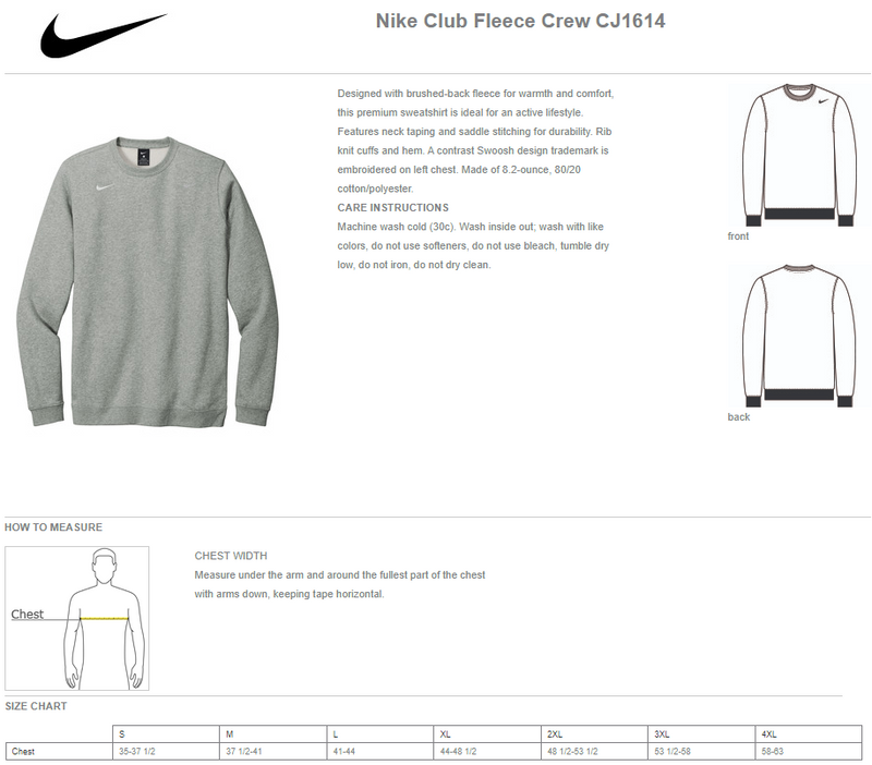AZ Wolves Basketball Curve - Mens Nike Crewneck