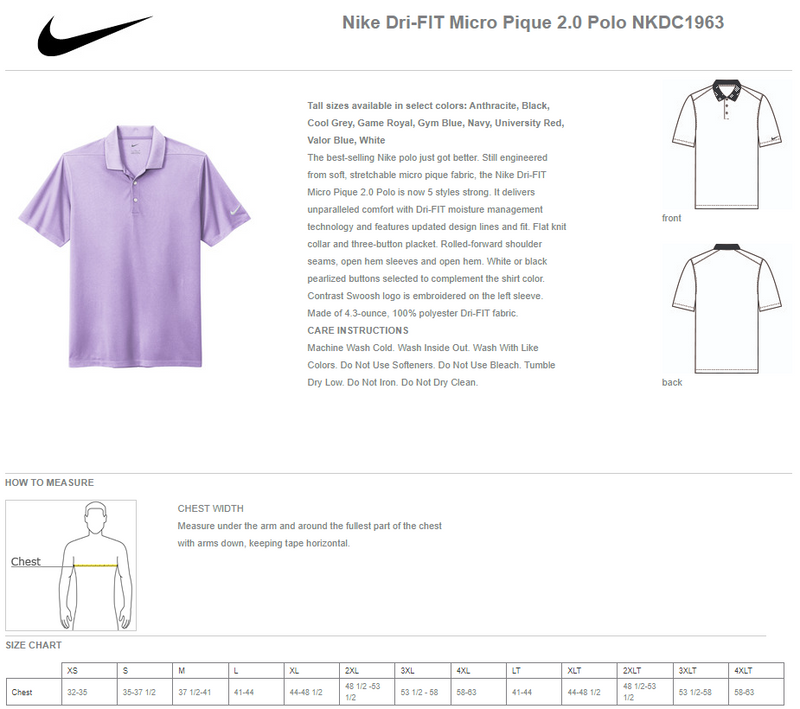 Wyoming Valley West HS Baseball Design - Nike Polo