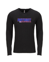 Patriot Football Booster Club Bold - Tri-Blend Long Sleeve