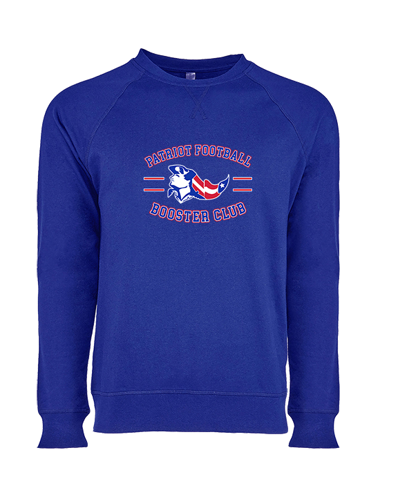 Patriot Football Booster Club Curve - Crewneck Sweatshirt