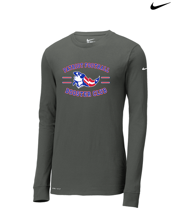 Patriot Football Booster Club Curve - Mens Nike Longsleeve