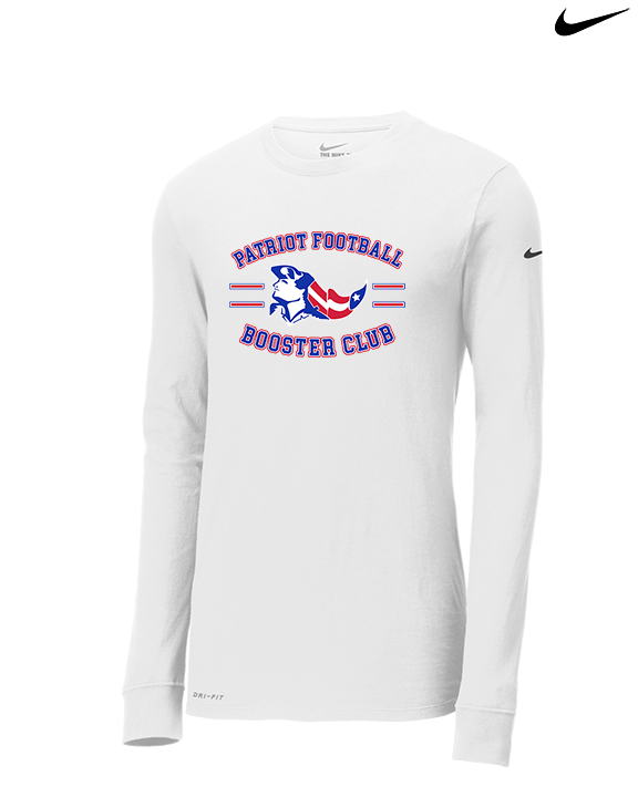 Patriot Football Booster Club Curve - Mens Nike Longsleeve