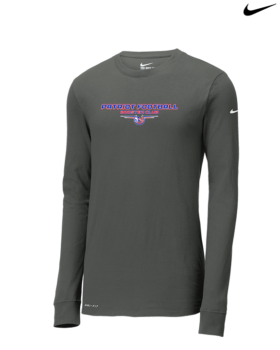 Patriot Football Booster Club Design - Mens Nike Longsleeve