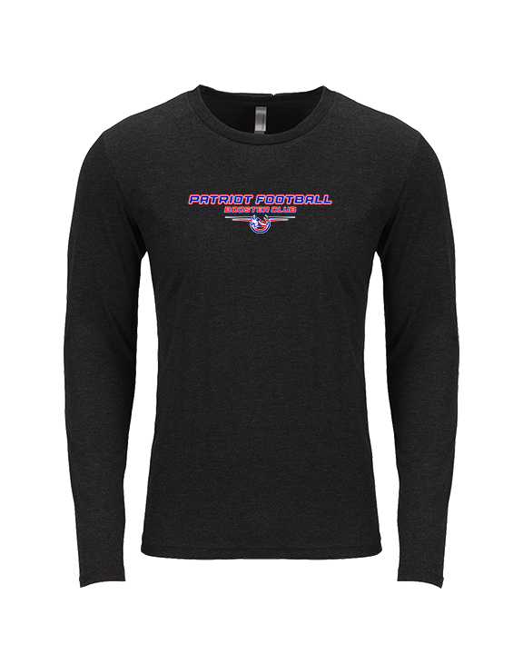 Patriot Football Booster Club Design - Tri-Blend Long Sleeve