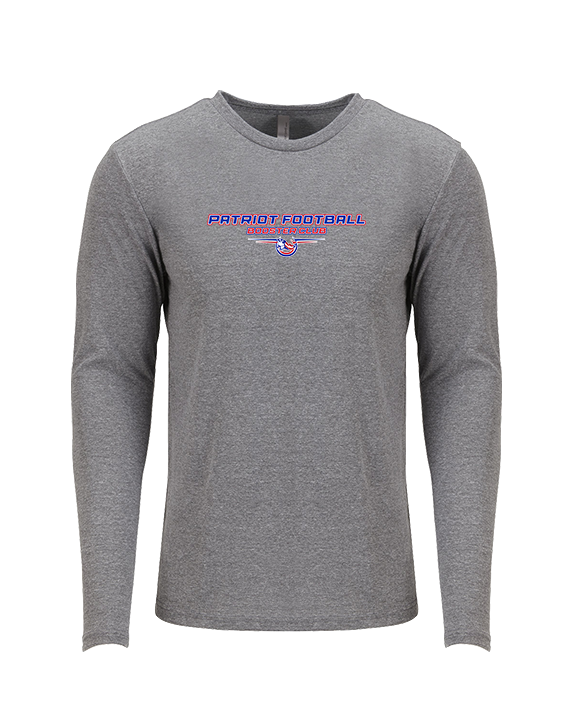 Patriot Football Booster Club Design - Tri-Blend Long Sleeve