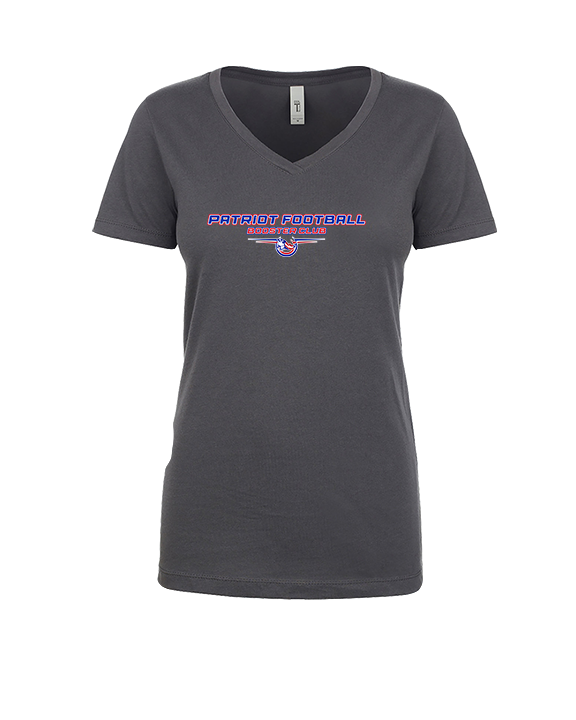 Patriot Football Booster Club Design - Womens Vneck