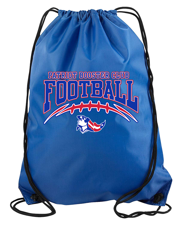 Patriot Football Booster Club Football - Drawstring Bag