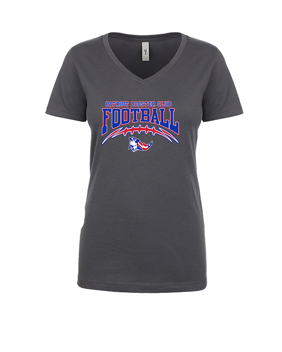 Patriot Football Booster Club Football - Womens Vneck