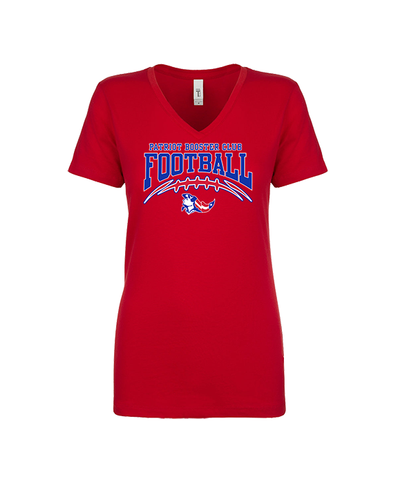 Patriot Football Booster Club Football - Womens Vneck