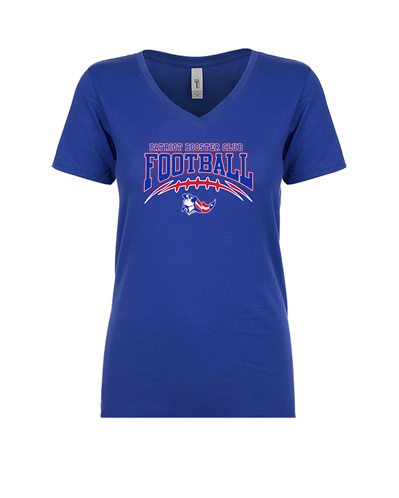 Patriot Football Booster Club Football - Womens Vneck