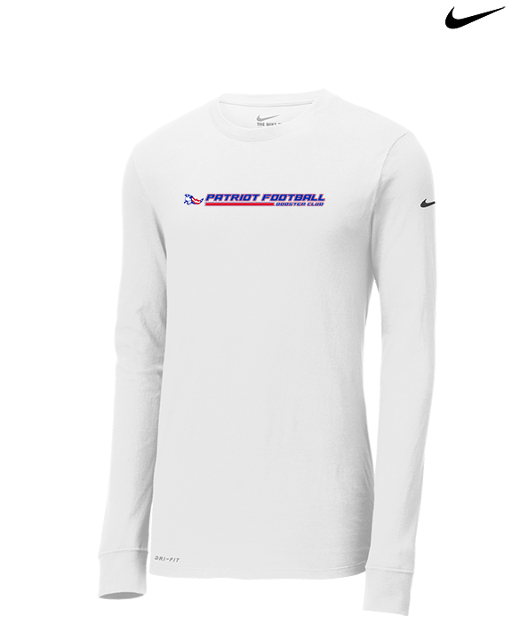 Patriot Football Booster Club Lines - Mens Nike Longsleeve