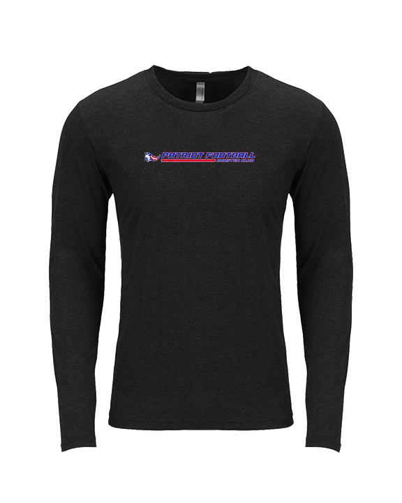 Patriot Football Booster Club Lines - Tri-Blend Long Sleeve