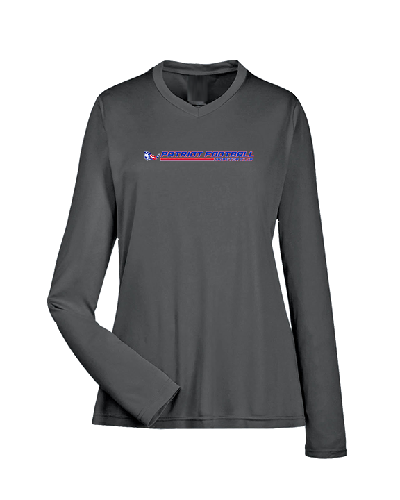 Patriot Football Booster Club Lines - Womens Performance Longsleeve