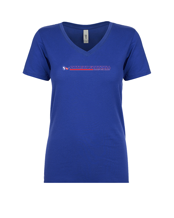 Patriot Football Booster Club Lines - Womens Vneck