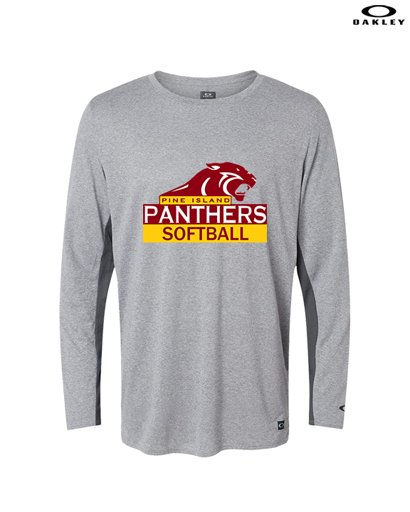 Pine Island HS Softball Logo - Mens Oakley Longsleeve