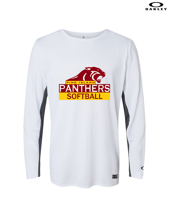 Pine Island HS Softball Logo - Mens Oakley Longsleeve