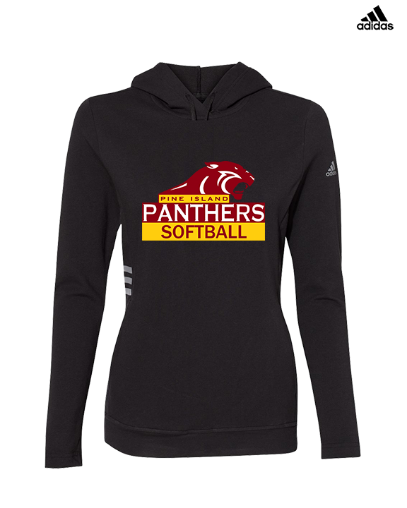 Pine Island HS Softball Logo - Womens Adidas Hoodie