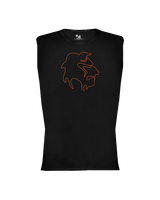 Apple Valley HS Football Devil Head - Compression Sleeveless Crew