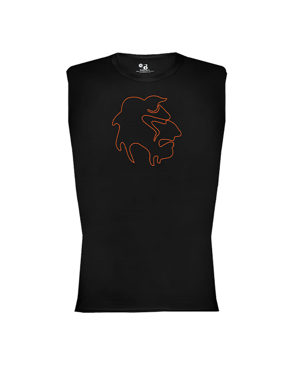 Apple Valley HS Football Devil Head - Compression Sleeveless Crew