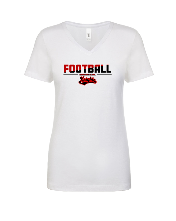 Reading HS Football Cut v2 - Womens Vneck