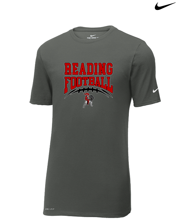 Reading HS Football School Football v2 - Mens Nike Cotton Poly Tee