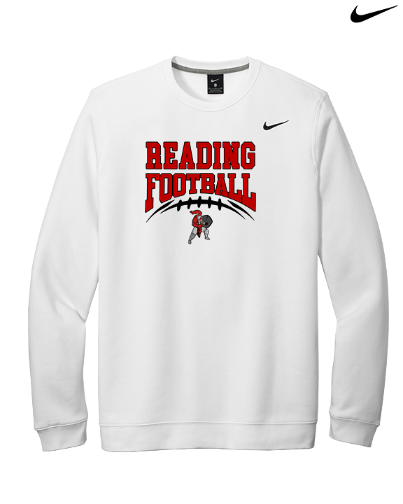 Reading HS Football School Football v2 - Mens Nike Crewneck