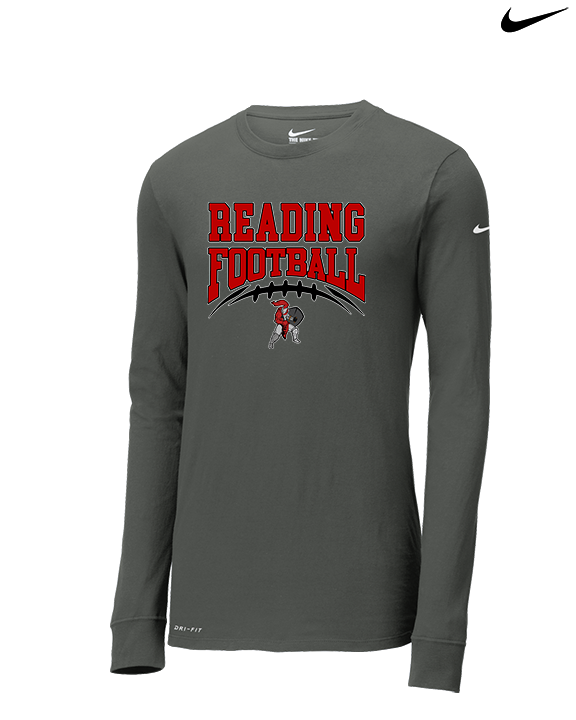 Reading HS Football School Football v2 - Mens Nike Longsleeve