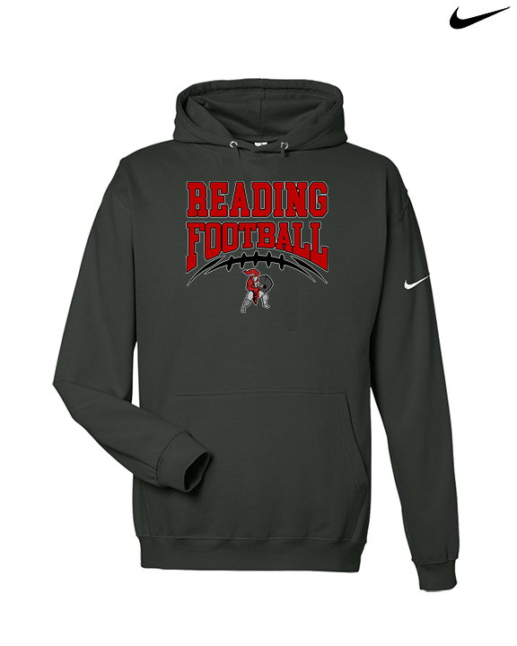 Reading HS Football School Football v2 - Nike Club Fleece Hoodie