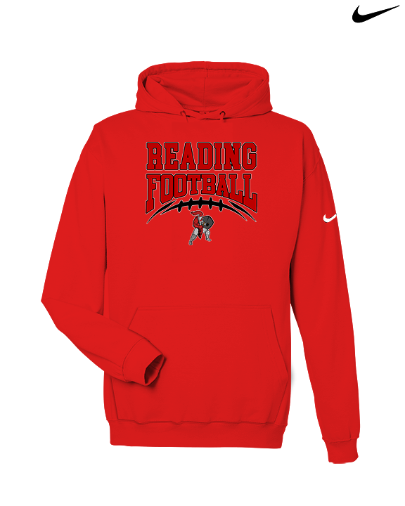 Reading HS Football School Football v2 - Nike Club Fleece Hoodie