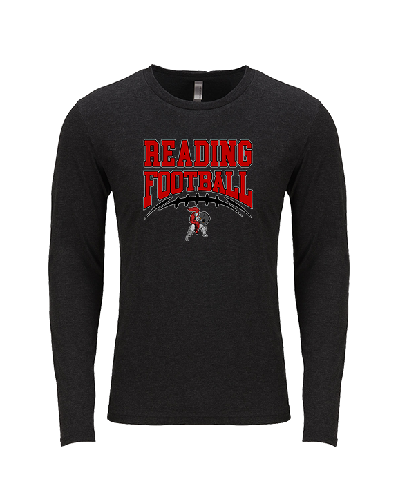 Reading HS Football School Football v2 - Tri-Blend Long Sleeve