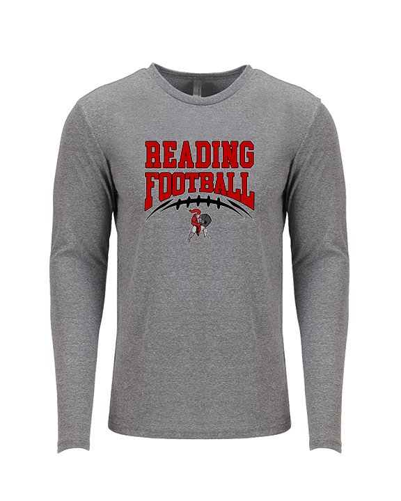 Reading HS Football School Football v2 - Tri-Blend Long Sleeve