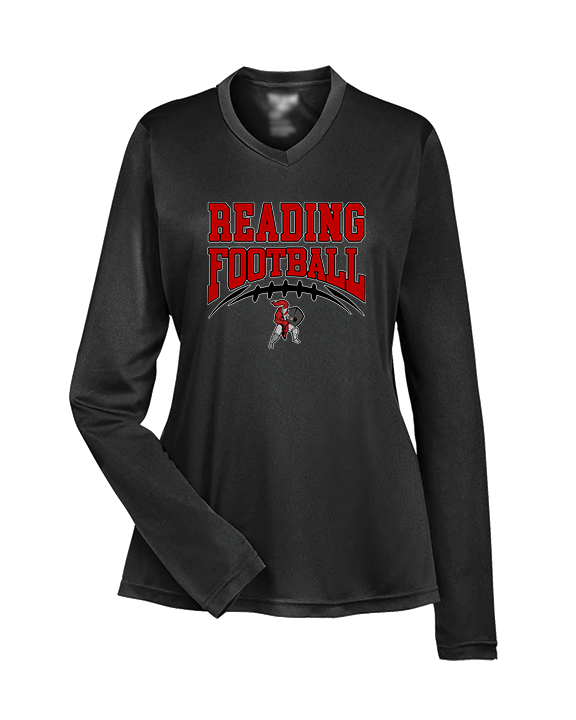 Reading HS Football School Football v2 - Womens Performance Longsleeve