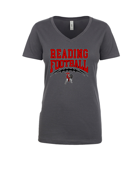 Reading HS Football School Football v2 - Womens Vneck