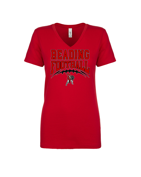 Reading HS Football School Football v2 - Womens Vneck