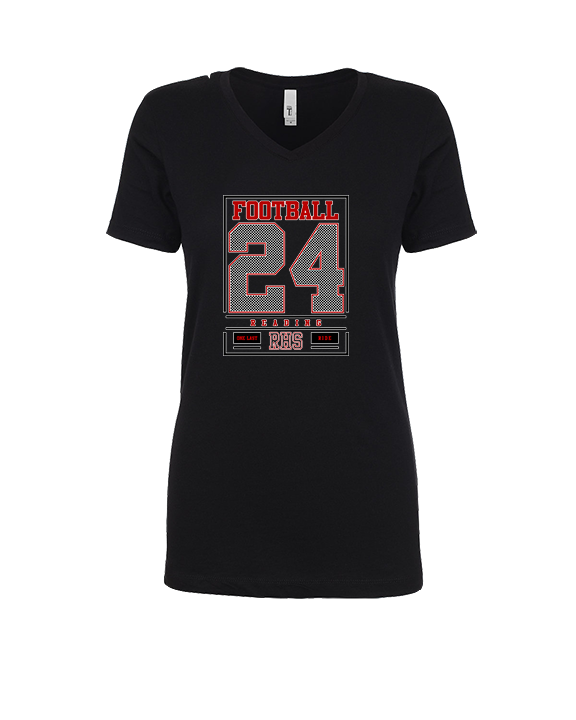 Reading HS Football Last Rider v2 - Womens Vneck