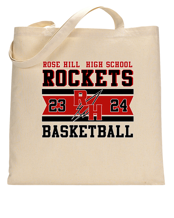 Rose Hill HS Boys Basketball Stamp - Tote