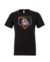 Rossville Dawgs 9U Baseball Plate - Tri-Blend Shirt