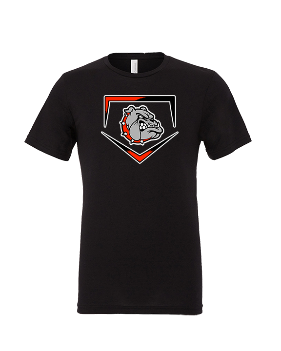 Rossville Dawgs 9U Baseball Plate - Tri-Blend Shirt