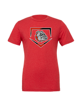 Rossville Dawgs 9U Baseball Plate - Tri-Blend Shirt