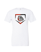 Rossville Dawgs 9U Baseball Plate - Tri-Blend Shirt