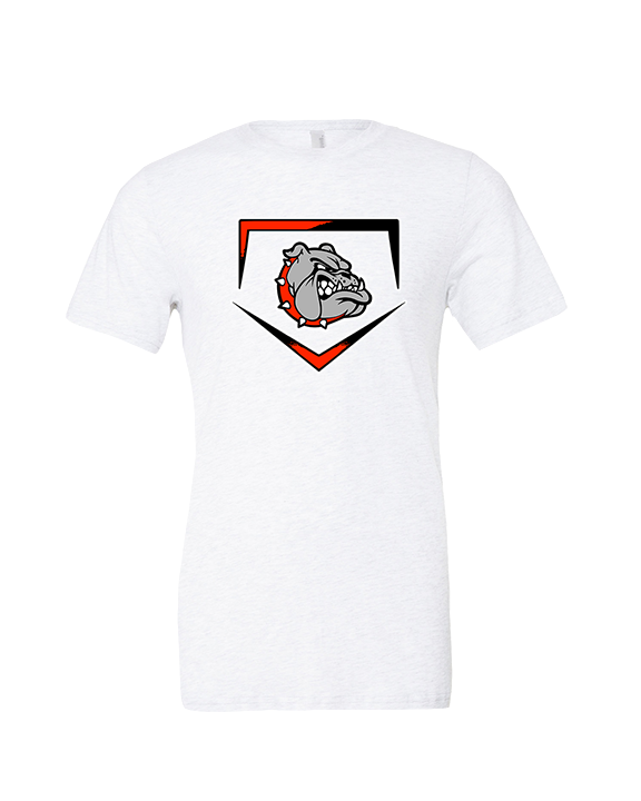 Rossville Dawgs 9U Baseball Plate - Tri-Blend Shirt