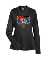 Rossville Dawgs 9U Baseball Plate - Womens Performance Longsleeve