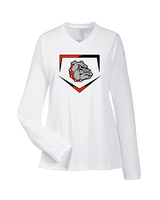 Rossville Dawgs 9U Baseball Plate - Womens Performance Longsleeve