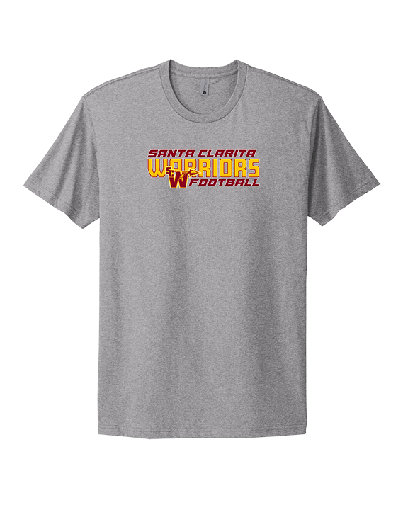 Santa Clarita Warriors Football Bold - Mens Select Cotton T-Shirt