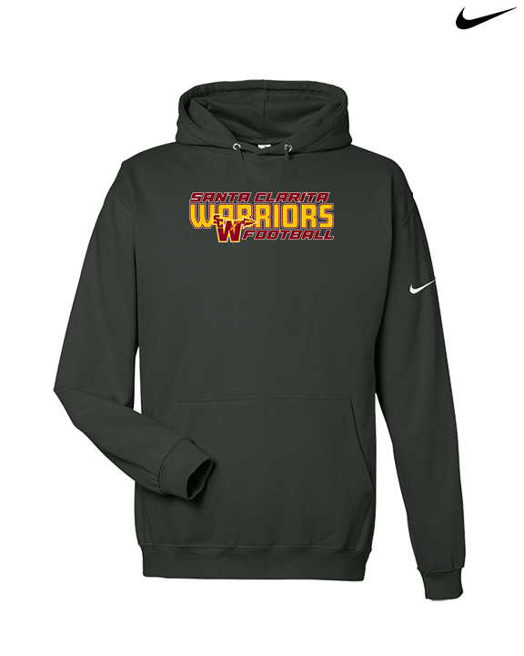 Santa Clarita Warriors Football Bold - Nike Club Fleece Hoodie