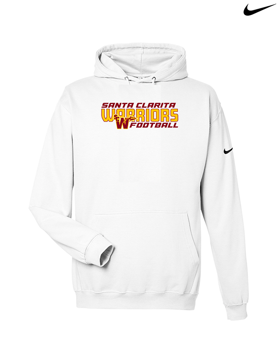 Santa Clarita Warriors Football Bold - Nike Club Fleece Hoodie