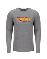 Santa Clarita Warriors Football Bold - Tri-Blend Long Sleeve