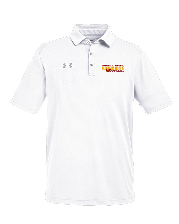 Santa Clarita Warriors Football Bold - Under Armour Mens Tech Polo