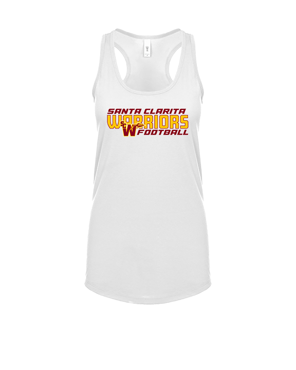 Santa Clarita Warriors Football Bold - Womens Tank Top